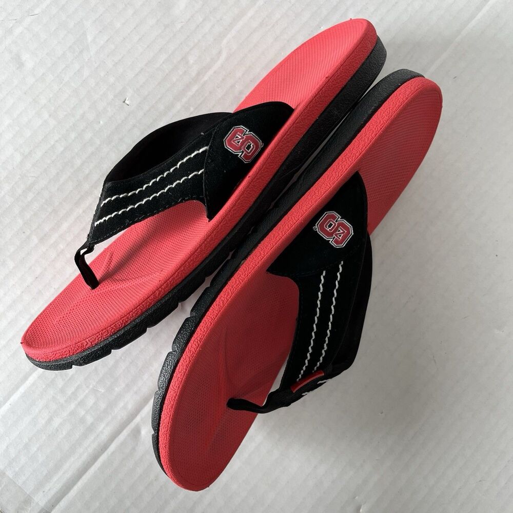 Rainbow East Cape Flip Flops Molded Rubber Slip On Comfort Sandals NCSU Mens 11 - Picture 7 of 16